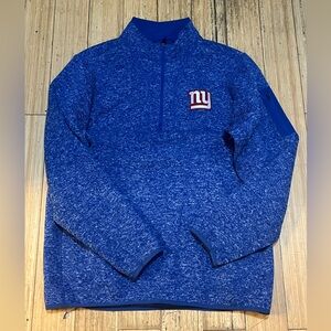 Men’s Antigua New York Giants Half Zip Pullover Sz Large.